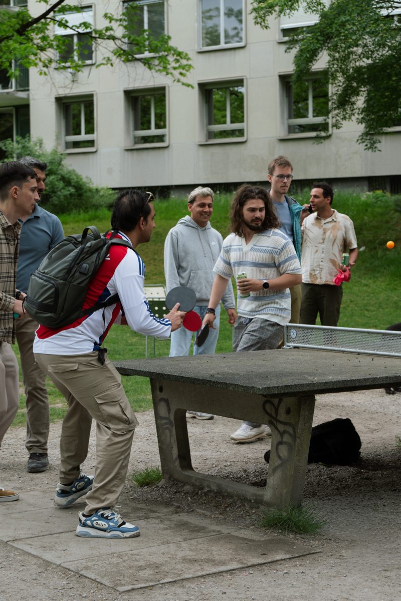Eine Runde Pingpong