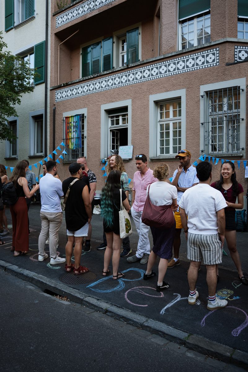 Ein Strassenfest im Quartier